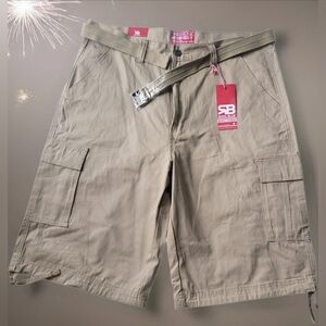 NWT Royal Blue Basic Utility Cargo Shorts Sz 40